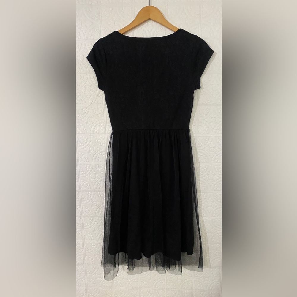 LC Lauren Conrad | Black tulle midi dress | Size Small | - Picture 2 of 5